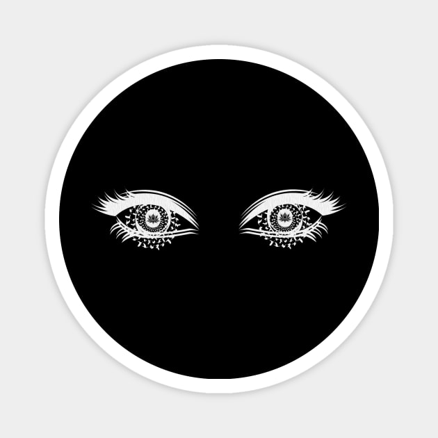 Eyes in the Dark Magnet by MONLart